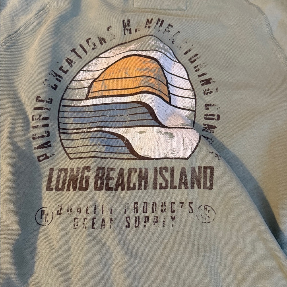 Stylish Green Crew Neck Sweatshirt - Picture 3 of 7